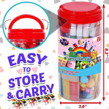 Arts and Crafts Supplies for Kids - Craft Art Supply Kit D.I.Y. Crafting School Kindergarten Supplies WoodArtSupply
