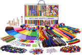 Arts & Crafts Supply Library Craft Supplies Learning Activities Kids Brain Boosting Crafting Kit Coloring Kit WoodArtSupply