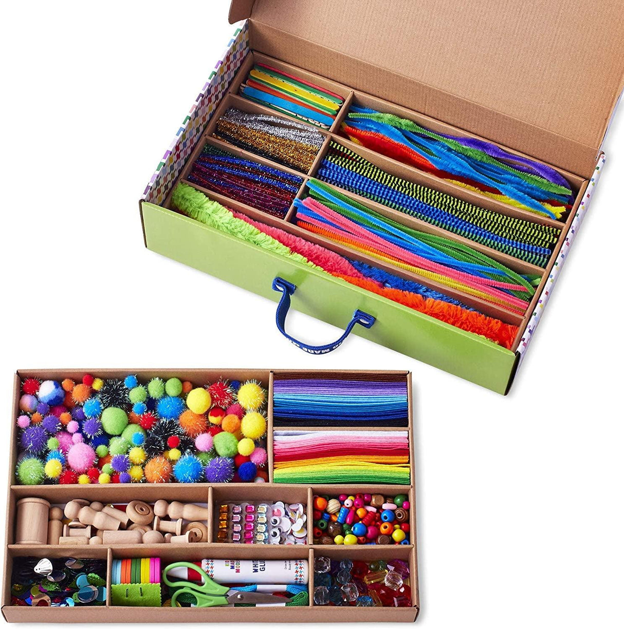 Arts & Crafts Supply Library Craft Supplies Learning Activities Kids Brain Boosting Crafting Kit Coloring Kit WoodArtSupply