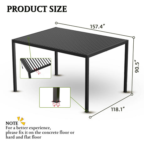 Louver Pergola Aluminium Frame & Louvers HouseOfZazla