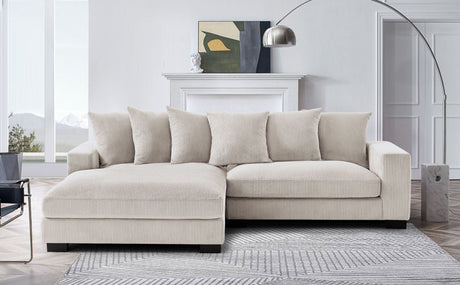 Luxe - Oversized 2 Piece Sectional Couches For Living Room, L Shaped Sofa With Chaise HouseOfZazla