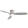 Flush Mount Ceiling Fan With Dimmable LED Light, 3 Blades, Reversible DC Motor HouseOfZazla