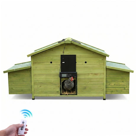 70" Automatic Chicken Coop with Solar-Powered Door HouseOfZazla