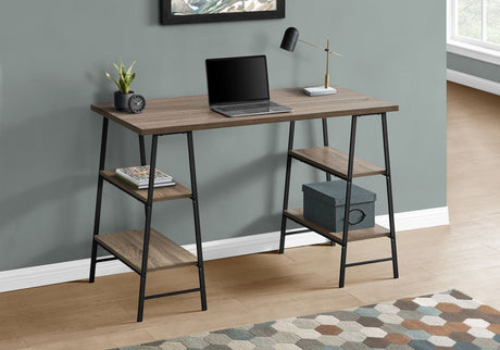 Computer Desk For Home Office, Storage Shelves, Industrial Design HouseOfZazla