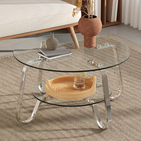 Double Layer Coffee Table HouseOfZazla
