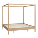 Canopy Bed Frame 4 Poster Platform Bed With Slats Support, No Box Spring Needed HouseOfZazla