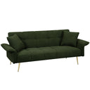 Convertible Double Futon Sofa Bed With Folding Armrests For Living Rooms HouseOfZazla