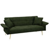 Convertible Double Futon Sofa Bed With Folding Armrests For Living Rooms HouseOfZazla
