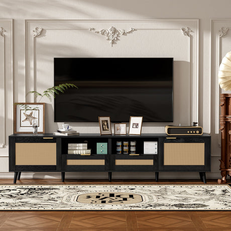 TV Stand Media Console With Cable Management HouseOfZazla