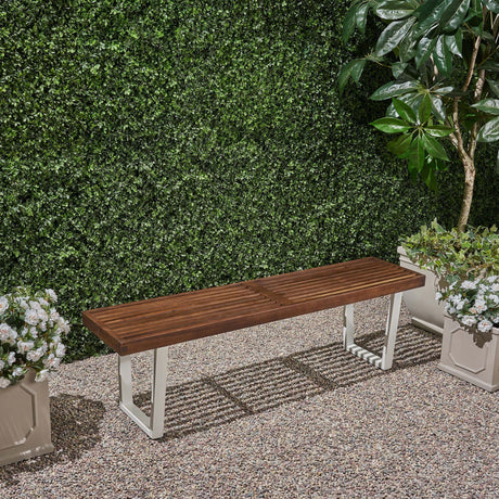 Intrinsic Outdoor Dining Bench With Slat Top HouseOfZazla