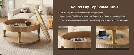 Coffee Table with Dual Storage for Living Room HouseOfZazla