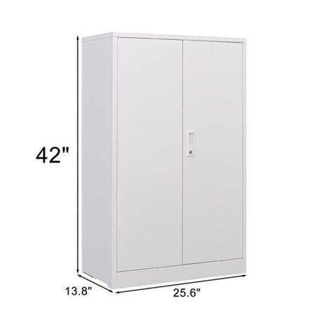 Metal Storage Cabinet With Locking Doors And Adjustable Shelf, Folding Filing Storage Cabinet, Folding Storage Locker Cabinet For Home Office, School, Garage HouseOfZazla