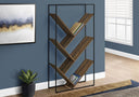 3-Tier Contemporary Bookshelf with Reclaimed Wood Finish HouseOfZazla