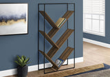 3-Tier Contemporary Bookshelf with Reclaimed Wood Finish