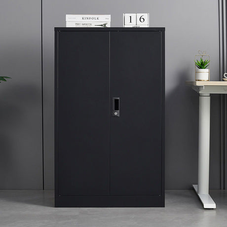 Metal Storage Cabinet With Locking Doors And Adjustable Shelf, Folding Filing Storage Cabinet, Folding Storage Locker Cabinet For Home Office, School, Garage HouseOfZazla