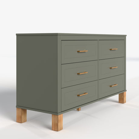 6-Drawer Double Dresser in Olive HouseOfZazla