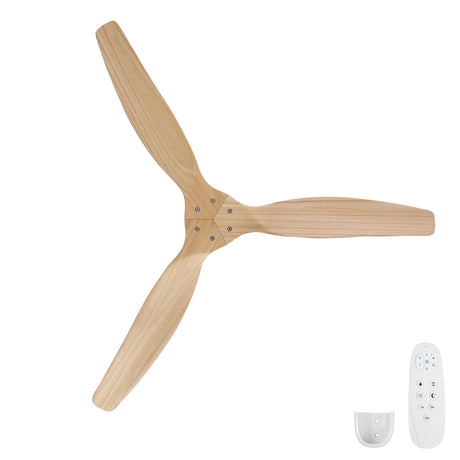 Low Profile Flush Ceiling Fan Without Light - Matte White / White HouseOfZazla