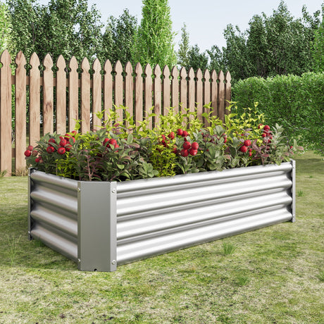 Metal Raised Garden Bed 4x2x1 ft HouseOfZazla
