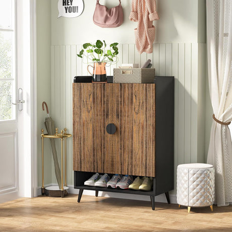 Shoe Cabinet With Doors, 7 Tier Storage Organizer HouseOfZazla