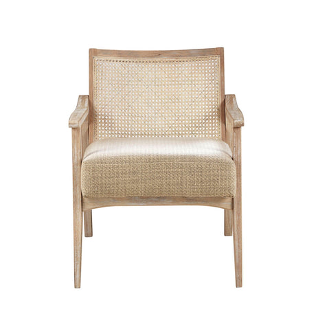 Cane Back Upholstered Accent Chair HouseOfZazla