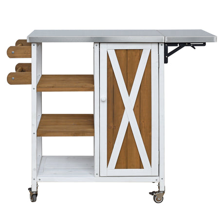 Foldable Outdoor Kitchen Island Patio Prep Station HouseOfZazla