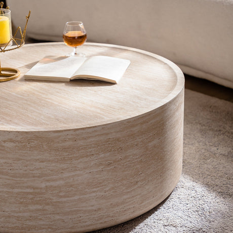 31.5'' Round Coffee Table with Mars Pattern HouseOfZazla