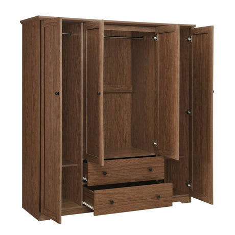 4 Door Wardrobe Armoire With 2 Drawers HouseOfZazla