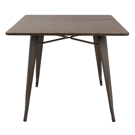 Oregon - Industrial / Farmhouse Dining Table - Espresso HouseOfZazla