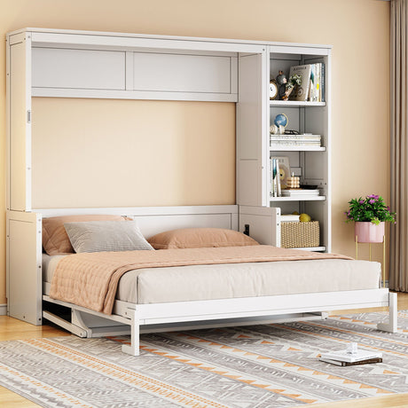 Sturdy Murphy Bed With Desk And Bookshelf HouseOfZazla