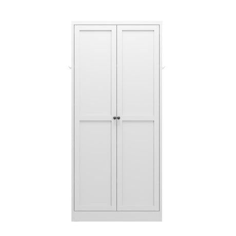 Metal Kitchen Pantry Cabinet With Adjustable Storage And 4 Heavy Duty Shelves - White HouseOfZazla