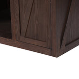 41.35"H Bar Table or Wine Cabinet - Brown Antique