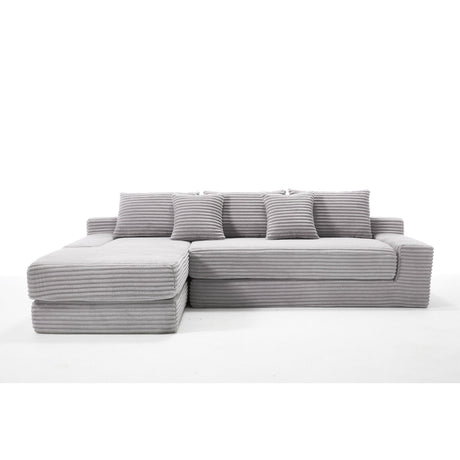 Modern L - Shaped Sectional Couch With Memory Foam HouseOfZazla
