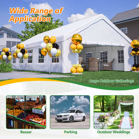 20x32 FT Party Tent with Removable Sidewalls & Storage Bags HouseOfZazla