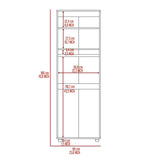 Armoire Organiser, Two Shelves, Rod, Double Door Cabinet Armoire