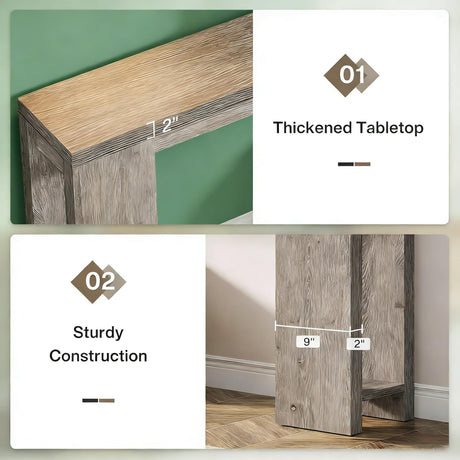 Wood Entryway Console Table, Console Table, Side Table HouseOfZazla