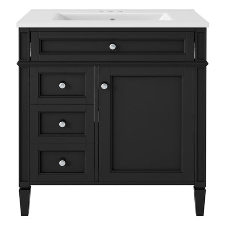 Bathroom Vanity With Medicine Cabinet, Royal Mirror Cabinet, Modern Bathroom Storage Cabinet With 2 Soft Closing Doors And 4 Drawers HouseOfZazla