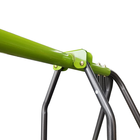 Xns081 Interesting Swingset With Plastic Safe Swing Set 440Lbs For Outdoor Playground For Age 3+ With Face To Face Without Tee - Lime Green HouseOfZazla