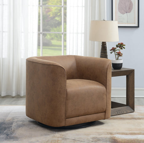 Brown Swivel Accent Chair HouseOfZazla