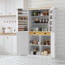 TOPMAX Large Freestanding Kitchen Pantry Storage Cabinet HouseOfZazla