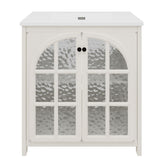Vintage Farmhouse Bathroom Vanity with Ceramic Sink