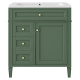Bathroom Vanity With Medicine Cabinet, Royal Mirror Cabinet, Modern Bathroom Storage Cabinet With 2 Soft Closing Doors And 4 Drawers