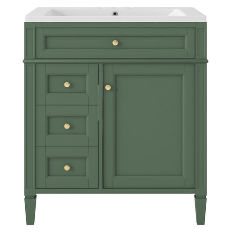 Bathroom Vanity With Medicine Cabinet, Royal Mirror Cabinet, Modern Bathroom Storage Cabinet With 2 Soft Closing Doors And 4 Drawers HouseOfZazla