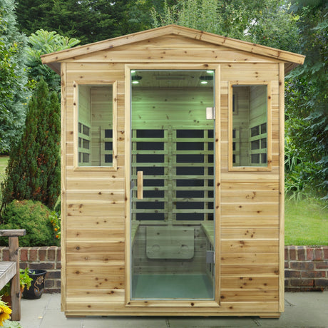 Four person Far-infrared Old fir outdoor sauna room HouseOfZazla