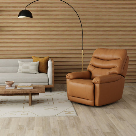 Oslo Antelope - Swivel Glider Recliner With Manual Footrest HouseOfZazla