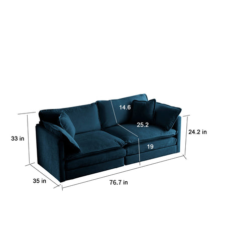 Modern Fabric Loveseat Sofa Couch for Living Room HouseOfZazla