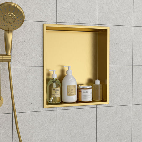 Stainless Steel Shower Niche With Seamless Design For Bathroom Storage HouseOfZazla