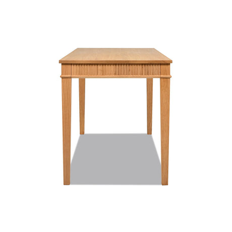 Dumont - Modern Farmhouse 1 Drawer Fluted Home Office Writing Desk - Natural Blonde HouseOfZazla