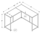 Corner Accent Console Table For Entryway, Unique L-Shaped Design