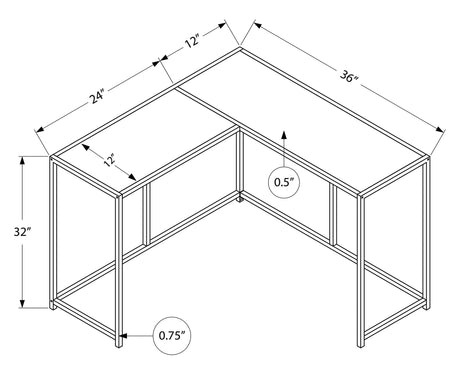 Corner Accent Console Table For Entryway, Unique L-Shaped Design HouseOfZazla