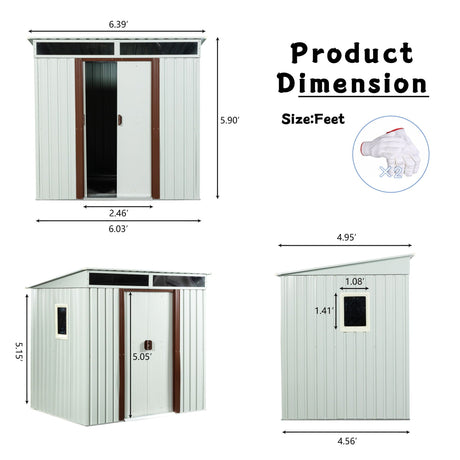 Outdoor Metal Storage Shed With Window HouseOfZazla